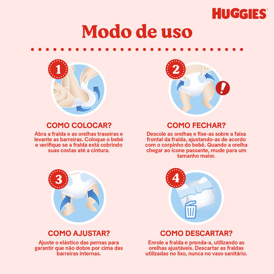 Fralda Huggies Tripla Proteção XXG - 66 fraldas